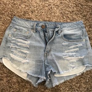 American Eagle high-rise jean shorts